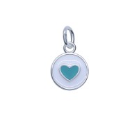 Mini Heart Shaped Silver Charms CH-319-B